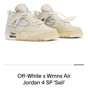 Off White x Jordan 4s sail